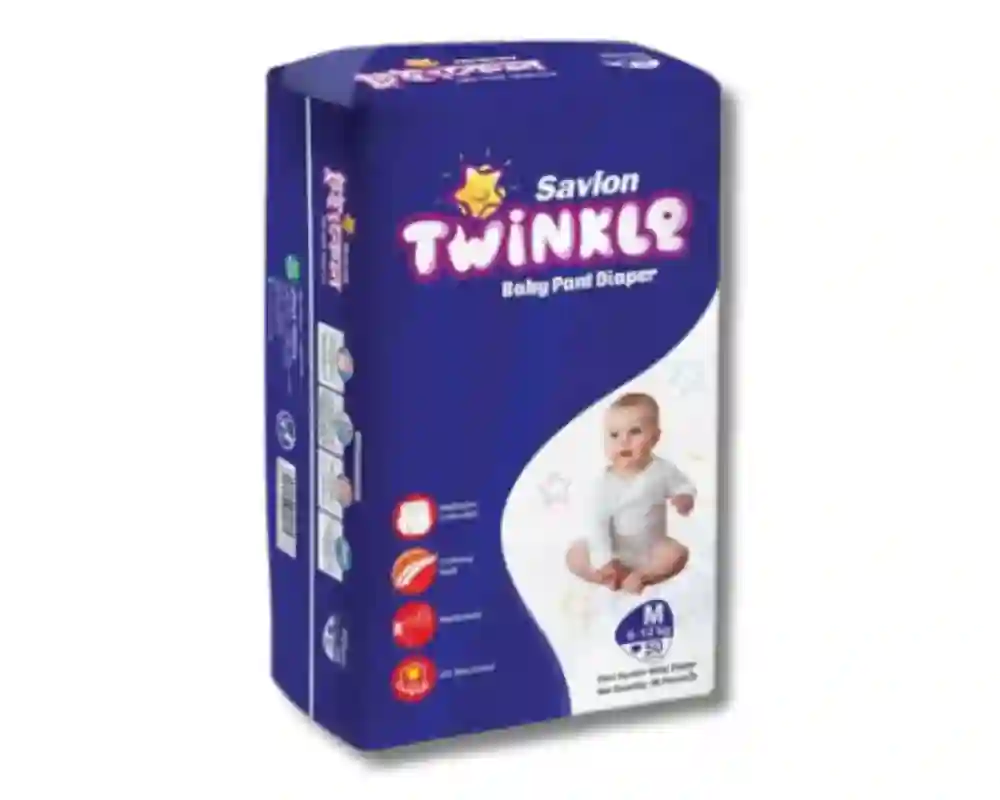 Savlon Twinkle Baby Pant Diaper (Size M) hover